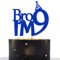 Happy 9th Birthday Cake Topper, Bro I'm 9 Cake Decor, Boys Funny 9th Birthday Party Dekorationen Blue Glitter
