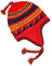 Peruanische Beanie Alpaka Mütze, für Damen und Herren, weiche und warme Mütze, peruanische Mütze, hergestellt in Peru, weiches, leichtes und widerstandsfähiges Alpaka, Rote Linie, Gelb, Medium
