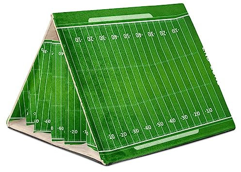 KQNZT Hamster Hideout, Hamster House, Guinea Pig Hideout, Ventilated Habitats Decor for Chinchilla Hamster Gerbils Mouse, American Football Field