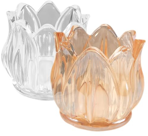 Cabilock Elegantes Kerzenhalter-Set Aus Glas Für Hochzeiten Und Heimdekoration Teelichter Und Stumpenkerzen