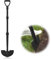 MANXRKUI Coupe-bordure manuel demi-lune pour bordure de jardin, outil de bordure de pelouse manuel avec poignée en D, 104,1 cm de long manche pour herbe, trottoir, cour
