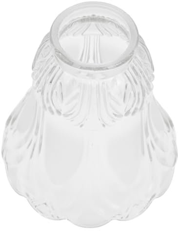 BESTonZON Ersatz-lampenschirme für Deckenventilator Kronleuchterschirme Moderner Lampenschirm Aus Glas Deckenleuchte Beleuchtung E27-fassung Blumenform-design