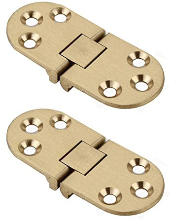 BELOH 2 Sätze Halbrunde Klapptischscharniere, 180-Grad-Schrank-Arbeitsplattenscharniere, Verwendet Zum Klappen Von Tischplatten, Nähmaschinen Usw.