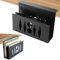 HAQIUHETO Soporte Lateral para Ordenador portátil, de Acero, sin Necesidad de taladrar, para MacBook Pro/Air, portátil, iPad, Libros (Doble Capa), Color Negro