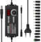 AXFEE 72W Adaptador Universal de CA/CC, Adaptador Enchufe Universal, CA100V-240V to CC24V-3V, con 15 Puntas de Adaptador, para El hogar, Electrónica, Cámara Web, Portátil, Monitor LCD - 3A máx