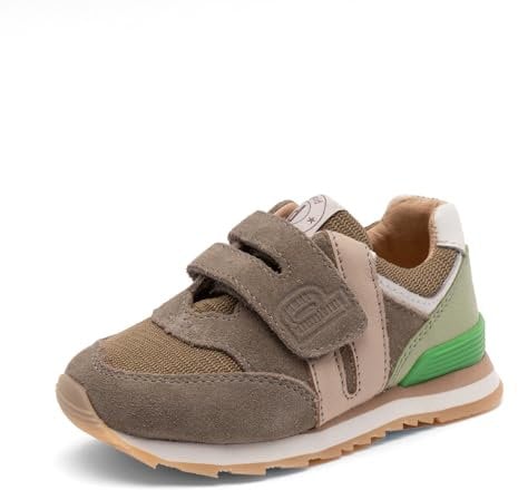 Bisgaard Unisex Winston Sneaker, Khaki, 34 EU