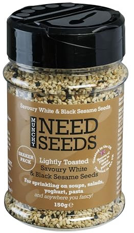 Munchy Seeds Lightly Toasted Savoury White & Black Sesame Seeds 150g