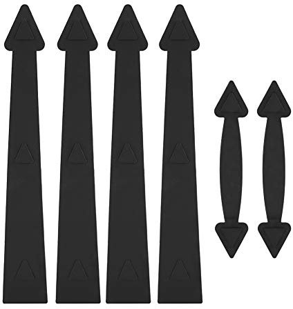 Garage Door Hinges Handles Set Garage Door Hardware Kit Carbon Steel Garage Door Decorative Hardware Kit for Interior Exterior Doors Gates Garages Barns Sheds Closet