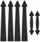 Garage Door Hinges Handles Set Garage Door Hardware Kit Carbon Steel Garage Door Decorative Hardware Kit for Interior Exterior Doors Gates Garages Barns Sheds Closet