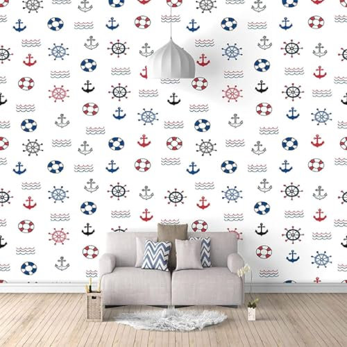 YueMingDi 3D papier peint salon canapé dessin animé motif paysage tv chambre papier peint mur autocollant salon mural-300cm×210cm