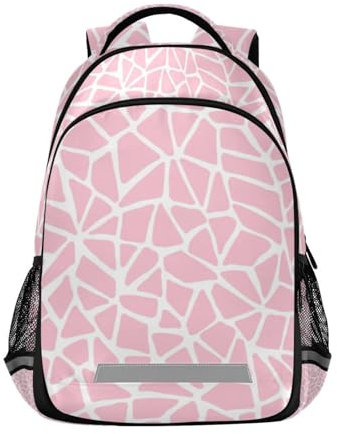 Zaino rosa pastello rosa per ragazze adolescenti ragazzi bambini Bookbag notebook tablet zaino scuola zaino leggero zaino casual zaino elementare medio alto scuola, #01, M