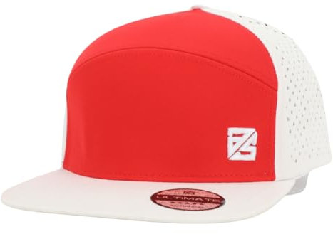 as ULTIMATE Snapback Cap Herren & Damen - Wasserabweisende Basecap Kappe für Männer & Frauen - Größenverstellbar (red White)
