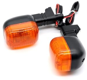 Blinker Motorrad Blinkerantriebsanzeige for die Verwendung Passende Verwendung for BMW F650 Funduro/ F650st 1997-2000, G650GS 2008-2010 F650GS Motorrad -Lampe vorne/hinten Blinker Motorrad Blinker(Amb