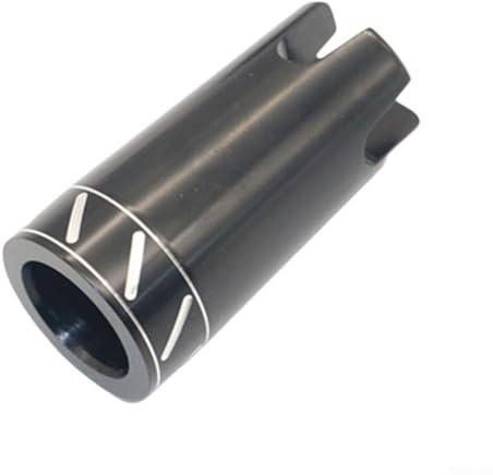 Aprilsunnyzone Cross Tail Piece Gimbal Butt Cap, For Boat Fishing Rod Trolling Rod DIY, Fishing Rod Gimbal Butt Cap Replacement(black)