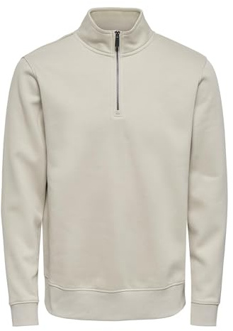 Only & Sons Herren Onsceres Half Zip Sweat Onsceres Half Zip Sweat (1er Pack)