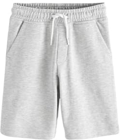 NEXT Jungen Reguläre Passform Jersey-Shorts Grau Mergel 122