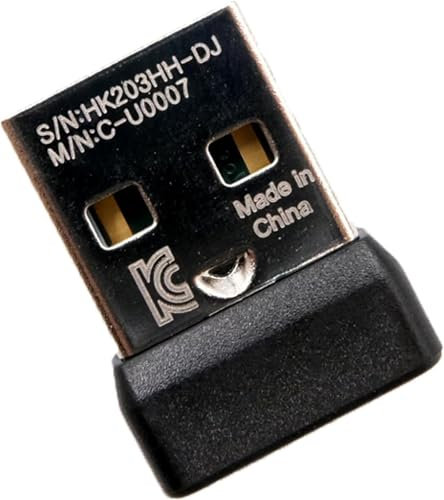 USB Dongle Unifying Receiver for Mouse and Keyboard Compatible for Any Logitech Product That Display The Unifying Logo (Orange Star, Connects up to 6 Devices)