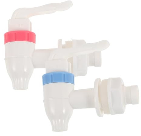 HOMSFOU 2 Stück Wasserhahn auslaufventil Wasserspender Zubehör Wasserspender Reparaturteil tauchfähig Reparatur von Wasserbrunnen Schlauch Becken Hahnaustausch wasserspender hähne Plastik
