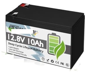 12V 12Ah LiFePO4 LiFePO4 Lithium Iron Phosphate Battery Built-in BMS High-performance Battery Suitable for children's scooters, boats, motorcycles High-efficiency and durability(12.8V 10Ah)