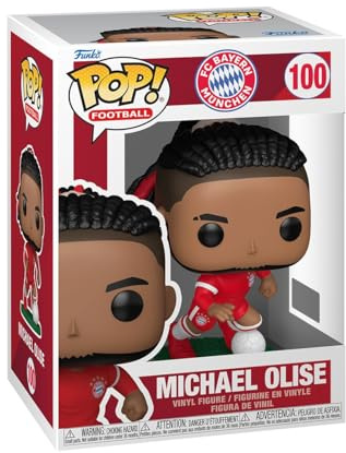 Funko POP! Football: Bayern Munich - Olise | Offizieller Fanartikel und Merch - Vinyl Sammelfigur als Regal Deko - Geschenkidee zum Geburtstag für Fans und Sammler