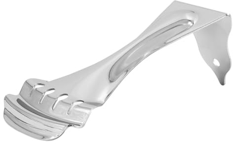 Metall Gitarren Saitenhalter 4-saitig Silber für Resonatorgitarre | Gitarrensteg Saitenhalter aus Metall, Einfache Montage, Robustes Ersatzteil für Gitarre