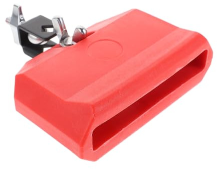 BCOATH Rote Kuhglocke aus Pvc für Schlagzeug mit Verschleißfester Oberfläche und Glattem Design Professionelles Musikinstrumentenzubehör für Percussion und Drumsets