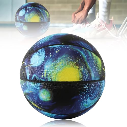 Zanthicia Gut gemachter Outdoor Basketball Größe 7 für Jugendspieler, langlebiger und Stabiler Sport Basketball, Größe Basketballspiel Gummi