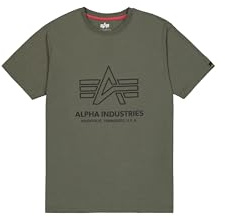 Alpha Industries Herren Logo Print T-Shirt (1er Pack)