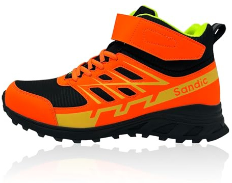 Nowaland Outdoor Trekkingschuhe mit robustem Obermaterial, stark profilierter Laufsohle, gepolstertem Schaft sowie Schnürung und Klettverschluss für Wandern, Freizeit & Alltag