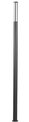 Lucande LED Mastleuchte 2,20 m, Wegeleuchte modern, Aussenleuchte Stehlampe, moderne Gartenlaterne IP54, Gartenlampe, Außenleuchte, Wegelampe Hof