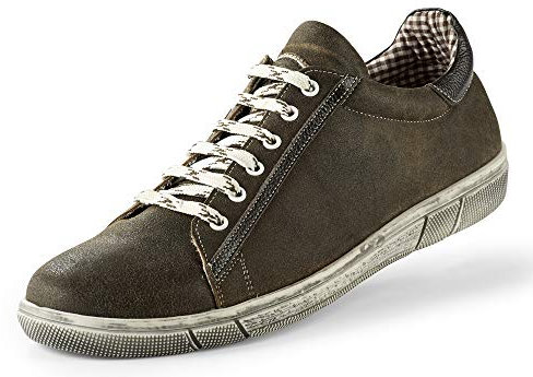 Maddox Herren Sneaker Siegfried | Trachtenschuh aus Echtleder | zur Lederhose oder Jeans – Deutscher Hersteller Farbauswahl (Bernstein, EU Schuhgrößensystem, Erwachsene, Herren, Numerisch, M, 45)