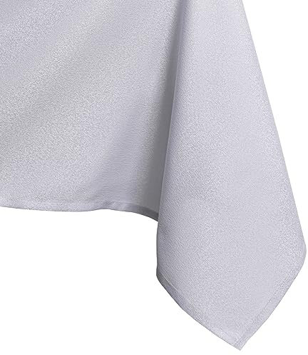 AmeliaHome Tischdecke 60x60 cm Mitteldecke Tischtuch Tafeldecke Fleckschutz Lotuseffekt Abwaschbar Wasserabweisend Glänzend Glatt Flieder Empire