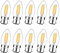 Bayonet Light Bulb, 10 Pack Dimmable LED Candle Bulbs Bayonet, 40W Bayonet Light Bulb Equivalent, B22 LED Bulb Warm White 2700K, 230V, FanciBuy