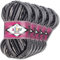 Wohnkult Alize 5x100g Superwash Comfort Sockenwolle 33 Farben zur Auswahl EIN-/Mehrfarbig (2695)