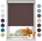 Radeco® Verdunkelungsrollo 150 x 190 cm braun, Größen von 40 bis 240 Breite, ohne Bohren möglich, Rollo wandmontage, Rollo 150 cm breit, Fenster rollos für innen, rollos für Fenster