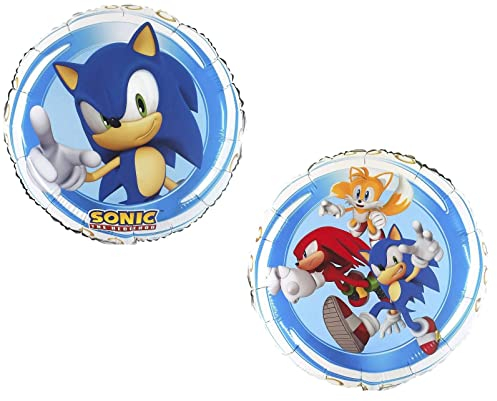 Toyland® 45,7 cm runder Folienballon mit Sonic the Hedgehog-Charakter – Kinderparty-Dekorationen