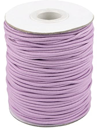 50m Spule Gummikordel Gummischnur 2mm Bekleidungsgummi Hutgummi, 29 Farben