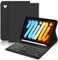 JADEMALL Étui Clavier pour iPad Mini 6 8.3 - AZERTY Clavier Rétro-éclairé Détachable pour iPad Mini 6 8.3, Noir