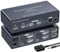 VEDINDUST 2*DisplayPort KVM Switch 2 PC 2 Monitore 4K120HZ 8K60HZ Aluminium DP 1.4 KVM Switch Dual Monitor Gemeinsame Nutzung von 4 USB-Geräten (USB C unterstützt keine Videoübertragung)
