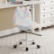 Ya-Home Kinder Schreibtischstuhl aus Kunstfell Jungendstuhl Höhenverstellbar Kinderdrehstuhl ohne Armlehnen Studienstuhl Computerstuhl drehbar für Kinderzimmer(Bunt)