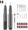 11 in One Electric Nail File, Portable Nail and Foot Repair Set, 3-Speed Adjustable Electric Nail Drill, Suitable for Nail DIY, Family Or Vacation Use, 6 Nail Drills and 5 Polishing Drills (Gray)