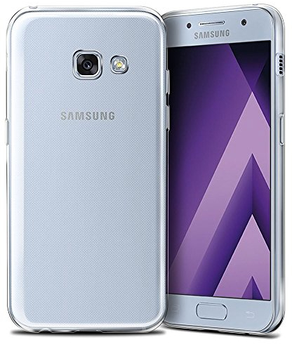 REY Transparent Silikonhülle TPU für Samsung Galaxy A5 2017, Handyhülle Premium Kratzfest TPU Durchsichtige Schutzhülle, Ultradünne 0,33 mm
