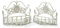 Moritz Metall Wandkörbe Pflanzkörbe 2er Set Paar Landhausstil Pflanzkorb Shabby Style