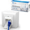 hb-digital Lot de 10 prises réseau LAN universelles CAT 6 - 2 ports RJ45 - Pour montage en saillie/encastré - EIA/TIA 568A&B 8P8C - Réseau Gigabit Ethernet - Blanc signal