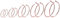 JewelryWe Schmuck 5 Paar Creolen Ohrringe Set Edelstahl Groß Rund Hängend Huggie Ohrringe Ohrhänger für Damen Mädchen, Durchmesser 30 40 50 60 70 mm, Rosegold