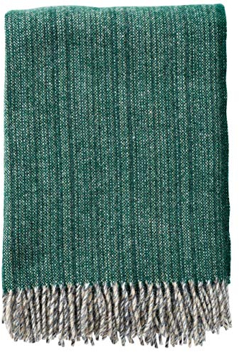 Klippan Björk Wolldecke Öko-Tex 130x200 cm waldgrün