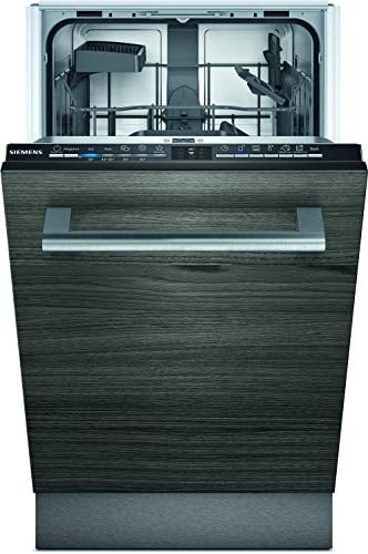 Siemens SR61HX12KE iQ100 - Lavastoviglie completamente integrata, E, 70 kWh, 9 MGD, compatibile con Smart Home Connect, programma di igiene Plus, varioSpeed Plus