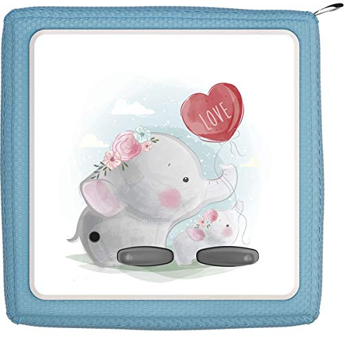 TheSmartGuard Schutzfolie passend für die Toniebox | Folie Sticker | Baby Elefant hält Luftballon Love