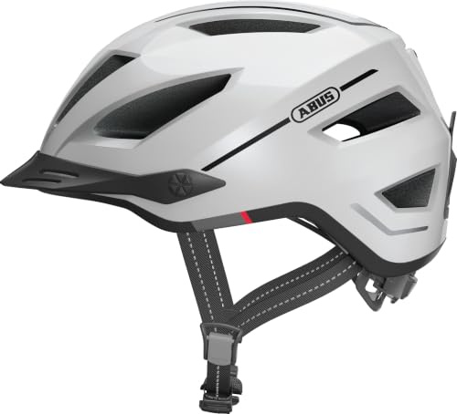 Casco urbano ABUS Pedelec 2.0 - Casco de bicicleta con luz trasera y protección para lluvia - Para el tráfico urbano - Para hombre y mujer