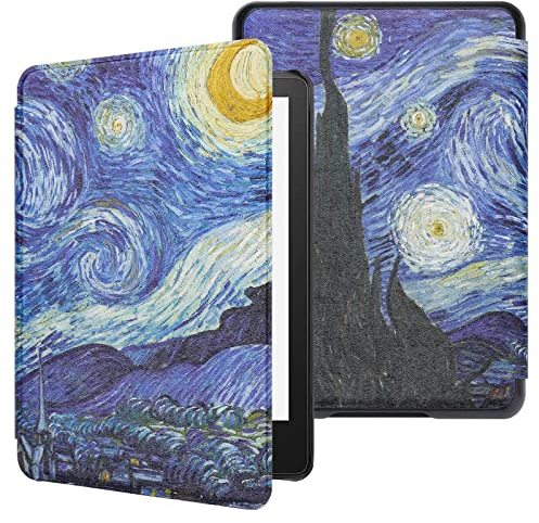 WALNEW Hülle für 6.8 Zoll Kindle Paperwhite 11th Generation (Model No. M2L3EK & M2L4EK), Lightweight Kunstleder Schutzhülle Smart Cover mit Auto Sleep/Wake Funktion